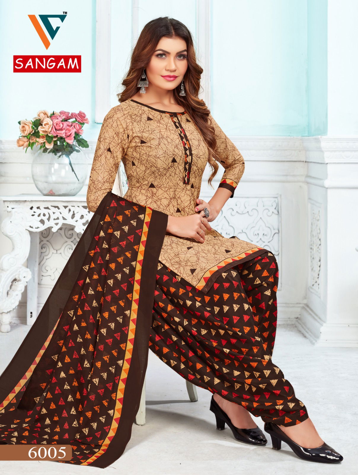 Vandana C Sangam Vol 6 Printed Cotton Dress Material
